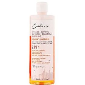 Soho N.Y.C Poudre 390 ml Çift Fazlı Duş Jeli ve Yoğun Nemlendiricili Vücut Yağı