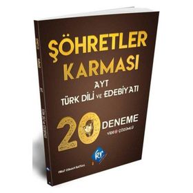 Şöhretler Karması AYT Türk Dili ve Edebiyatı 20 Deneme - KR Akademi Yayınları