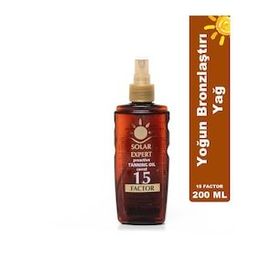 Solar Expert 15 Factor 200 ml Bronzlaştırıcı Yağ