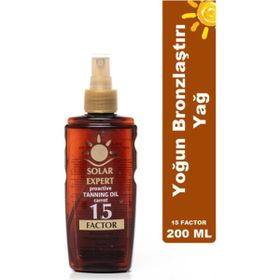 Solar Expert 15 Factor 200 ml Bronzlaştırıcı Yağ