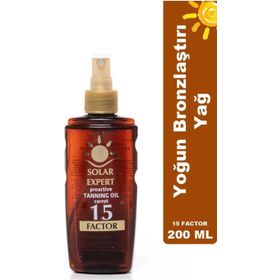 Solar Expert 15 Factor 200 ml Bronzlaştırıcı Yağ