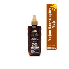 Solar Expert 20 Factor 200 ml Bronzlaştırıcı Yağ