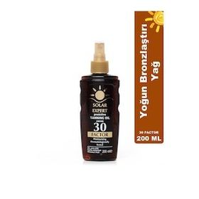 Solar Expert 30 Factor 200 ml Bronzlaştırıcı Yağ