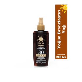 Solar Expert 30 Factor 200 ml Bronzlaştırıcı Yağ