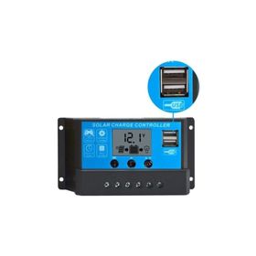 Solar Güneş Paneli 10 Amper 12V 24V Akü Şarj Kontrol Cihazı