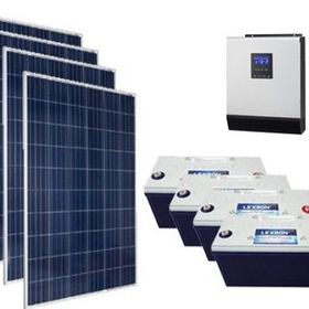 Solar Paket 280 Watt Panel 100 Amper Jel Akü 3 kva İnverter