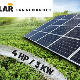 Solar Sanal Market 4 HP 3 kW Tarımsal Sulama Paketi