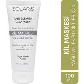 Solaris Yağlı Ve Lekeli Ciltler İçin 100 ml Kil Maskesi