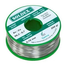 Soldex 0.75 mm 200 gr Kurşunsuz Lehim Teli