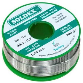 Soldex 1.20 mm 200 gr Kurşunsuz Lehim Teli