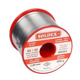 Soldex 1,20 mm 500 gr Sn60 Pb40 Lehim Teli