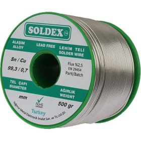 Soldex 1,20 mm 500 gr Sn99,3 Cu 0,7 Kurşunsuz Lehim Teli