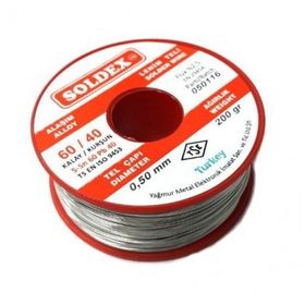Soldex 60-40 200 gr 0.50 mm Lehim Teli