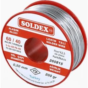 Soldex 60-40 200 gr 0.50 mm Lehim Teli