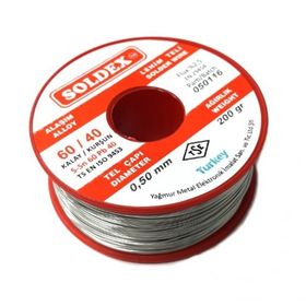 Soldex 60-40 200 gr 0.50 mm Lehim Teli