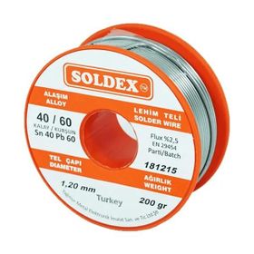 Soldex 60-40 200 gr 1.6 mm Lehim Teli