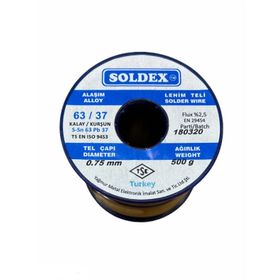 Soldex 63-37 500 gr 0.75 mm Lehim Teli