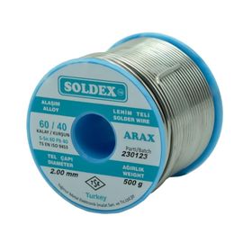 Soldex Arax SN60-PB40 500 gr 2 mm Lehim Teli