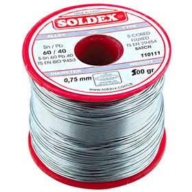 Soldex SN60-PB40 0.75 mm 500 gr Lehim Teli
