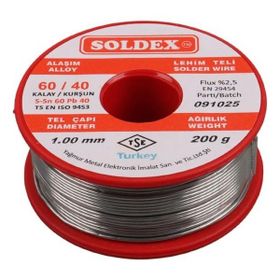 Soldex SN60-PB40 200 gr 1.00 mm Lehim Teli