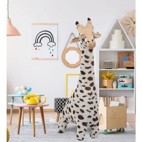 Sole HM403 Beyaz Büyük Yumuşak Peluş Zürafa