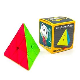 Sole Q1 Ming S2 3x3 Pyraminx Profesyonel Üçgen Rubik Zeka Küpü