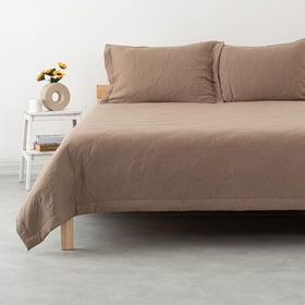Soley Antilo Vizon Çift Kişilik Premium Yatak Örtüsü Seti