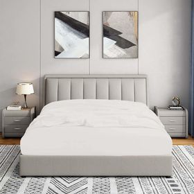 Soley Jersey 140x200 cm Beyaz %100 Pamuk Çift Kişilik Lastikli Çarşaf