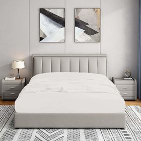 Soley Jersey 140x200 cm Beyaz %100 Pamuk Çift Kişilik Lastikli Çarşaf