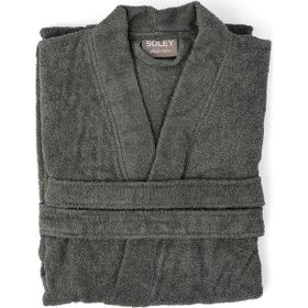 Soley Kimono Antrasit %100 Pamuk Kimono Bornoz