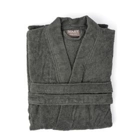 Soley Kimono Antrasit %100 Pamuk Kimono Bornoz