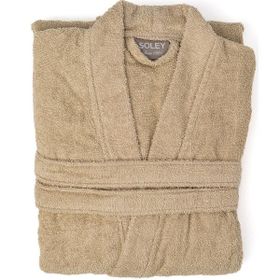 Soley Kimono Bej %100 Pamuk Kimono Bornoz