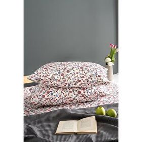 Soley Liberty Bordo %100 Pamuk 2'li Yastık Kılıfı Seti