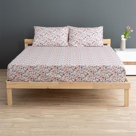 Soley Liberty Bordo %100 Pamuk Tek Kişilik 120x200 cm Lastikli Çarşaf Seti