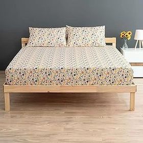 Soley Liberty Sarı %100 Pamuk Tek Kişilik 120x200 cm Lastikli Çarşaf Seti