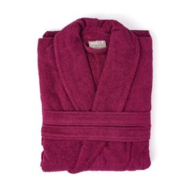Soley Minerva Bordo Ekstra Yumuşak %100 Pamuk Unisex Bornoz