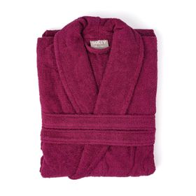 Soley Minerva Bordo Ekstra Yumuşak %100 Pamuk Unisex Bornoz
