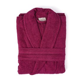 Soley Minerva Bordo Ekstra Yumuşak %100 Pamuk Unisex Bornoz