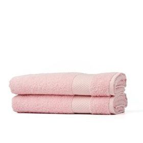 Soley Minerva Pembe %100 Pamuk 2'li El-Yüz Havlusu Seti