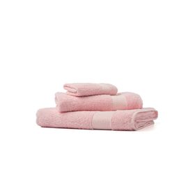 Soley Minerva Pembe %100 Pamuk 3'lü Havlu Seti