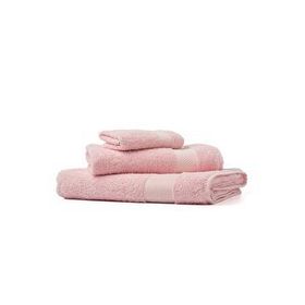 Soley Minerva Pembe %100 Pamuk 3'lü Havlu Seti