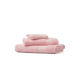 Soley Minerva Pembe %100 Pamuk 3'lü Havlu Seti