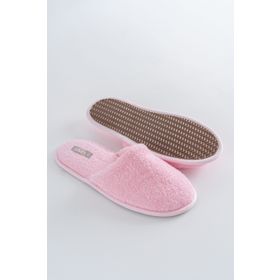 Soley Minerva Pembe %100 Pamuk Havlu Terlik