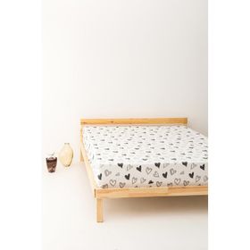Soley Mix & Match Lover Kırmızı %100 Pamuk Çift Kişilik Düz Çarşaf