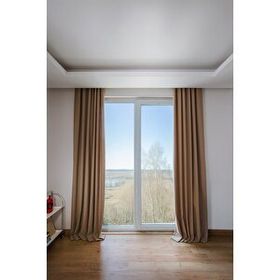 Soley Olea 140x270 cm 2 Adet Bej Fon Perde