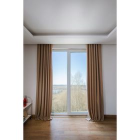 Soley Olea 140x270 cm 2 Adet Bej Fon Perde
