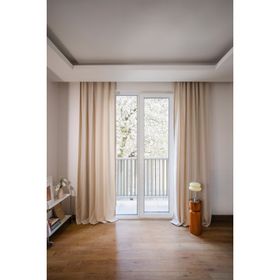 Soley Olea 140x270 cm 2 Adet Ekru Fon Perde