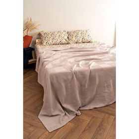 Soley Serenity Bej %100 Pamuk 220x240 cm Battal Boy Pike