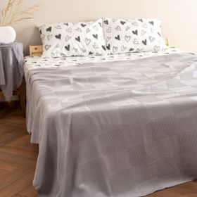 Soley Serenity Gri %100 Pamuk 160x220 cm Tek Kişilik Pike