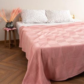 Soley Serenity Pudra %100 Pamuk 160x220 cm Tek Kişilik Pike